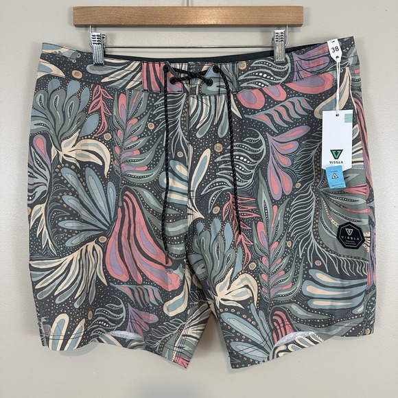 VISSLA Other - Vissla Mens NWT Paisley Floral All Over Board Shorts Swim Trunks Mens 38
